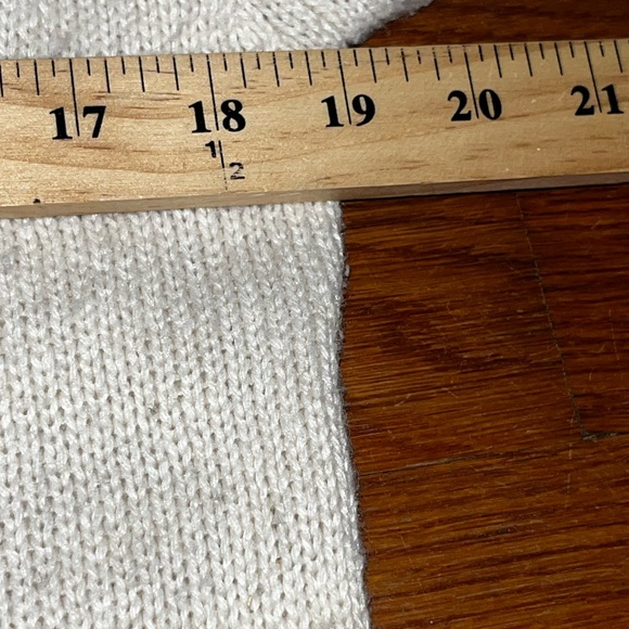 Long duster cardigan tassel fringe ivory hippie boho fall western small preppy - Picture 9 of 12